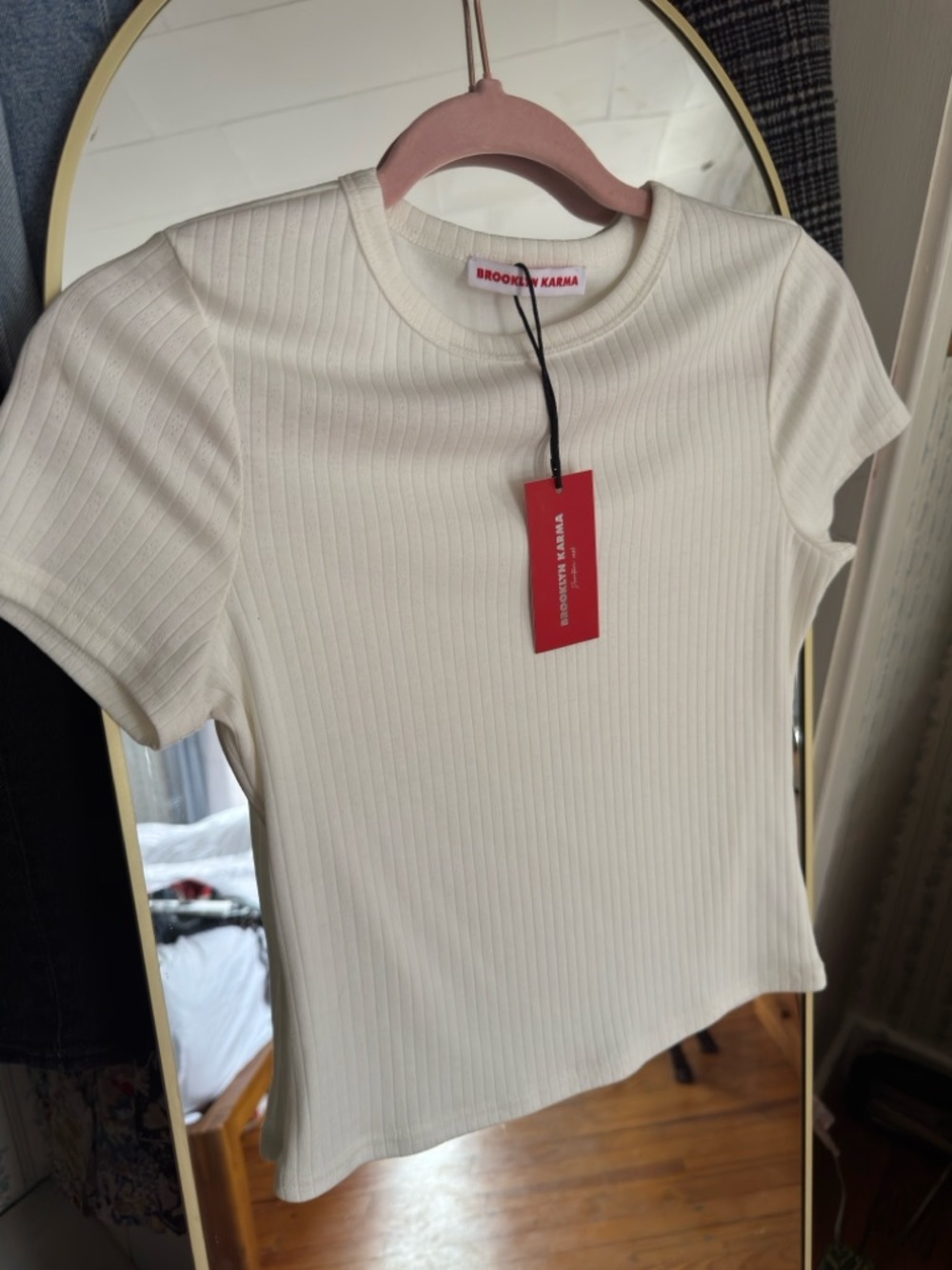 Brooklyn Karma Ribbed Baby Tee
